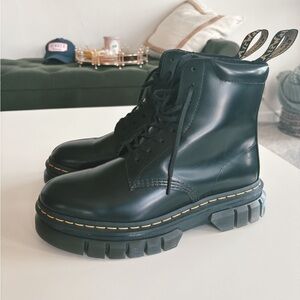 Dr Martens - AUDRICK NAPPA LEATHER PLATFORM ANKLE BOOTS